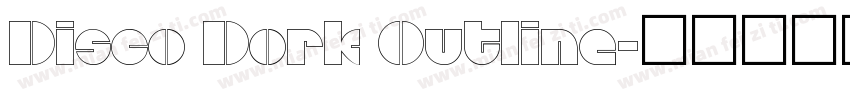 Disco Dork Outline字体转换
